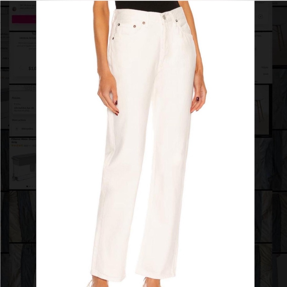 AGOLDE Lana mid rise straight jeans